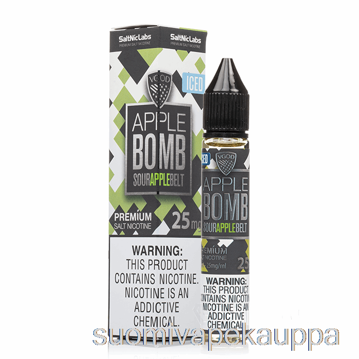 Vape Kauppa Jääomenapommi - Vgod Suolat - 30ml 25mg